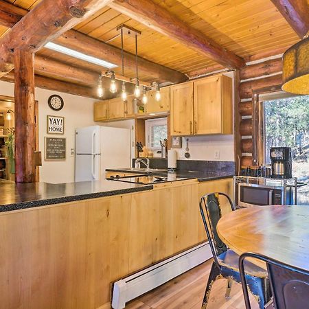 Classic Colorado Log Home With Mountain Views! Florissant Luaran gambar