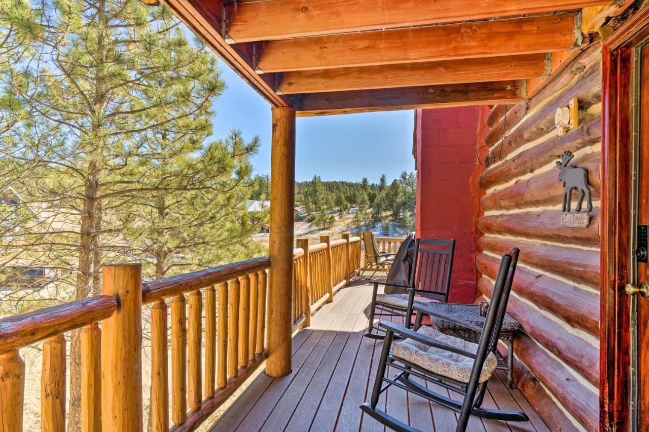 Classic Colorado Log Home With Mountain Views! Florissant Luaran gambar