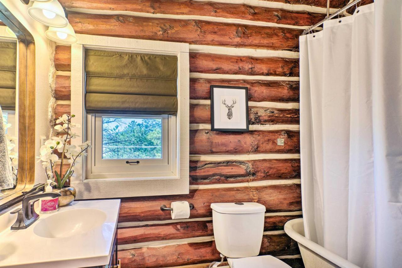Classic Colorado Log Home With Mountain Views! Florissant Luaran gambar