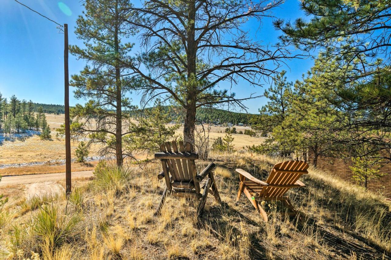 Classic Colorado Log Home With Mountain Views! Florissant Luaran gambar